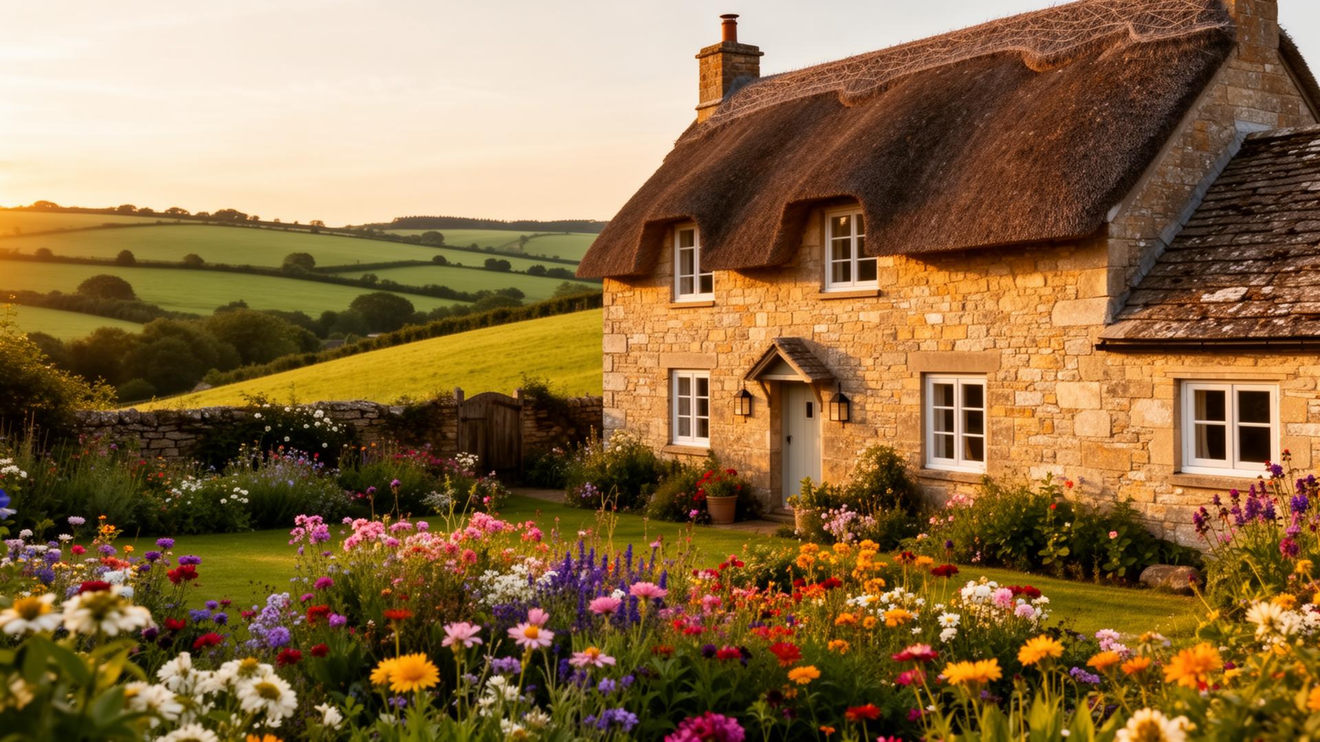 Charming UK holiday cottage surrounded by gardens