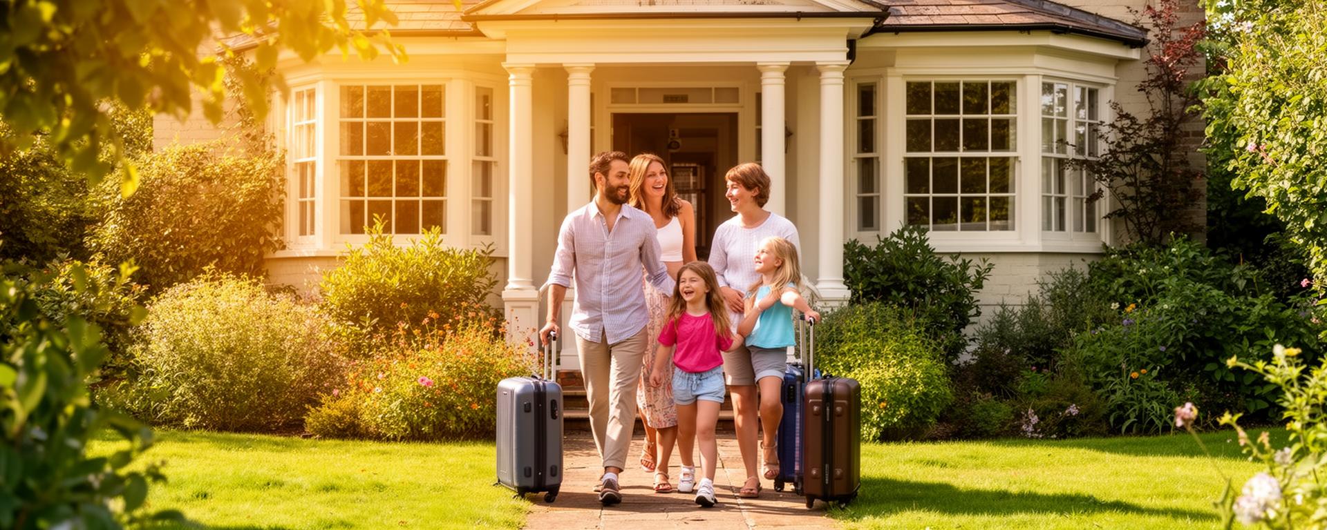 Guests enjoying a UK holiday destination